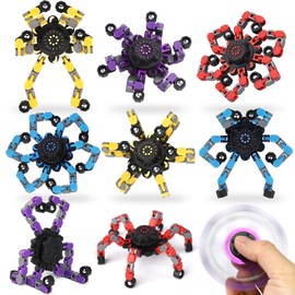 9 PCS Fidget Spinners, Robot Spinner DIY Transformable Decompressive Sensory Toy for Kids Adults, Party Favors Goodie Bag Stocking Stuffers, Classroom Prize Gifts for Birthday Christmas Easter Party