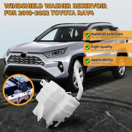 Windshield Washer Reservoir Tank Compatible with 2019 2020 2021 2022 Toyota RAV4 with Washer Pump/Filler Neck/Cap/Fluid Level Sensor, Replacement for 85315-42460 85315-0R060 85315-42450