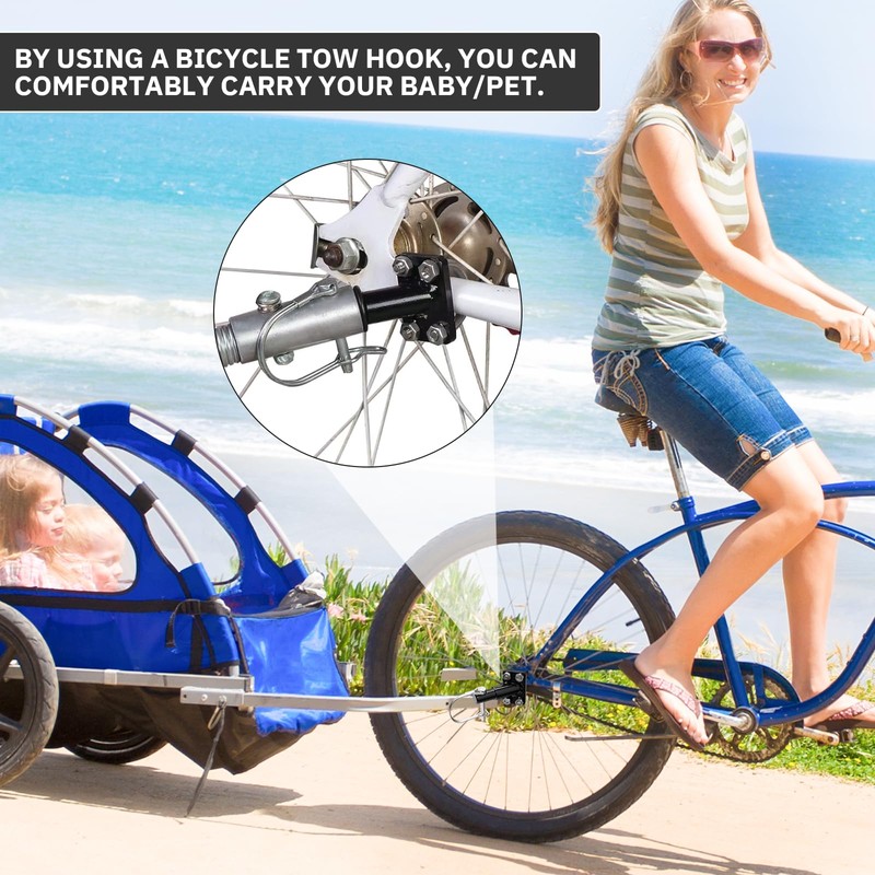 Bicycle Trailer Coupling, Bicycle Towing Hitch for Bicycle Children's Trailer