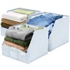 VIVIDECOR Trapezoid Storage Bins – 12"x12"x10"x 4" Closet Shelf Organizer
