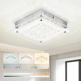 Crystal Ceiling Light Fixture, LED Kitchen Ceiling Light Hallway Lighting Fixtures Ceiling Light Fixtures Ceiling Mount Crystal Chandeliers Ceiling Lights for Bedroom Bathroom Ceiling Light