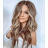 Generic Peluca Para Mujer, Pelo Largo Y Rizado, Degradado, Marrón,