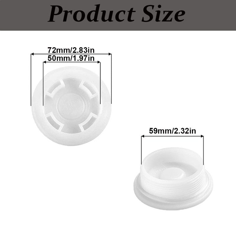 2" Bung Caps for 55 Gallon Drums, Fine Thread Poly