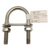 WAKI BK-577 Stainless Steel U Bolt Set, 0.4 x 3.5