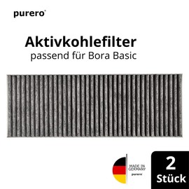 purero® Activated Carbon Filter Set (Set of 2) - Suitable for Bora Basic BAKFS - Activated Carbon Filter in Manufacturer Quality - Made in Germany