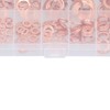 220Pcs Sealing Copper Gasket Flat Round Ring Washer Assortment Kit