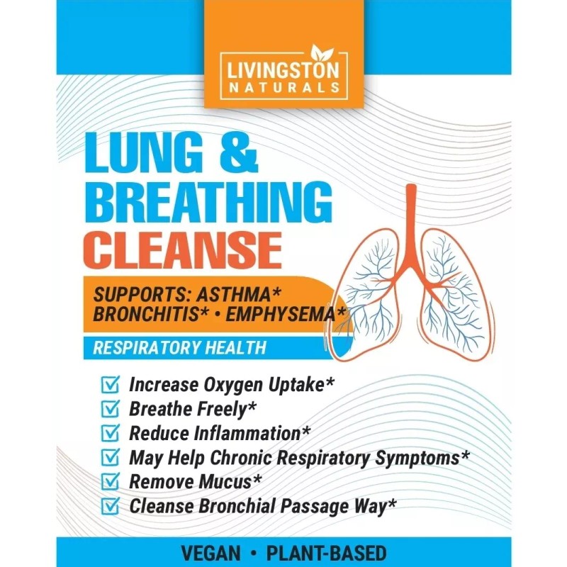 Livingston Natural Herbal Labs Lung & Breathing Cleanse, By Livingston