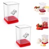 Aililong 2 pieces fruit and vegetable slicer, stainless steel slicer,