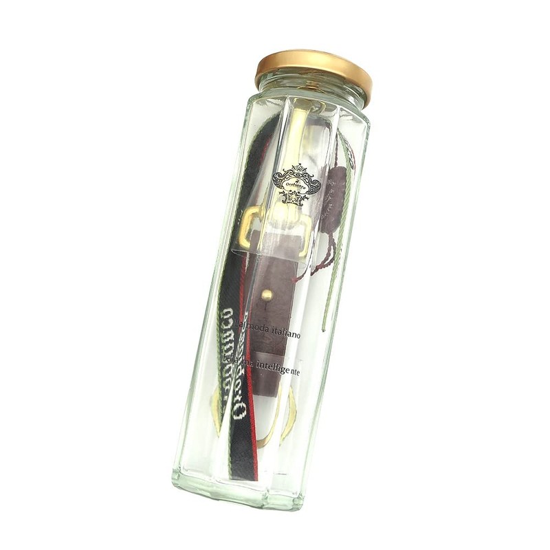 New bring ORKY-001 OROBIANCO Bottled Key Holder, Key Ring, Brown,