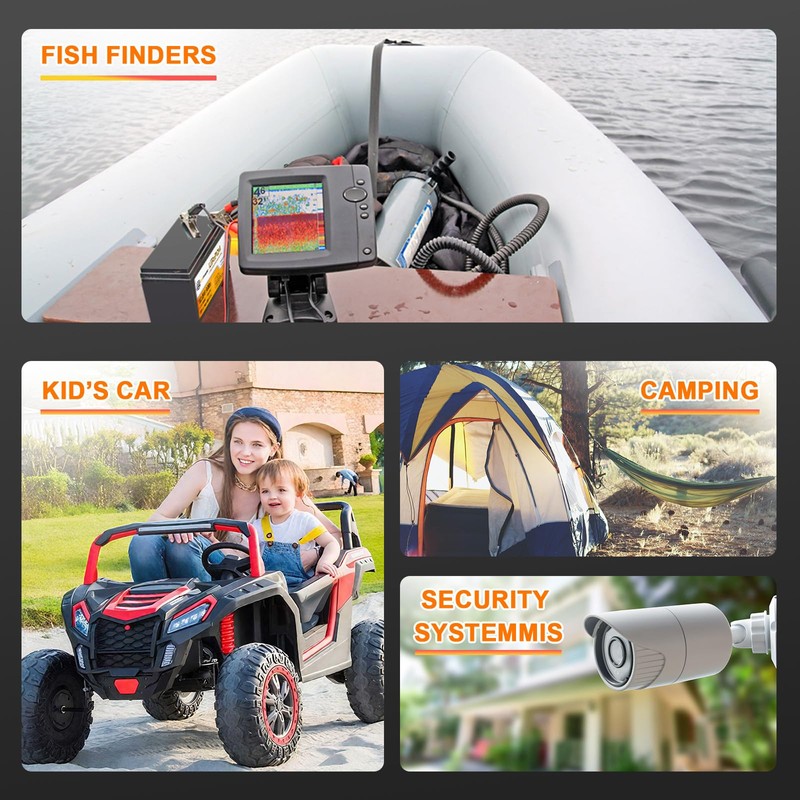 12V 8Ah Lithium LiFePO4 Battery|5000+ Deep Cycle LiFePO4 Battery|with 10A