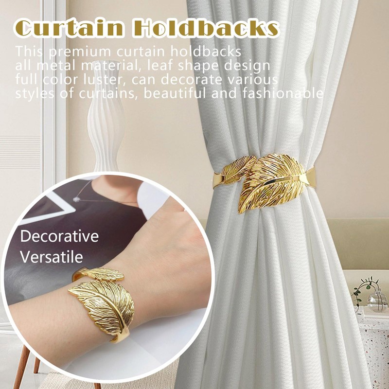 Curtain Holdbacks Tie Backs Hooks Tiebacks Ties Holder Rope Magnetic