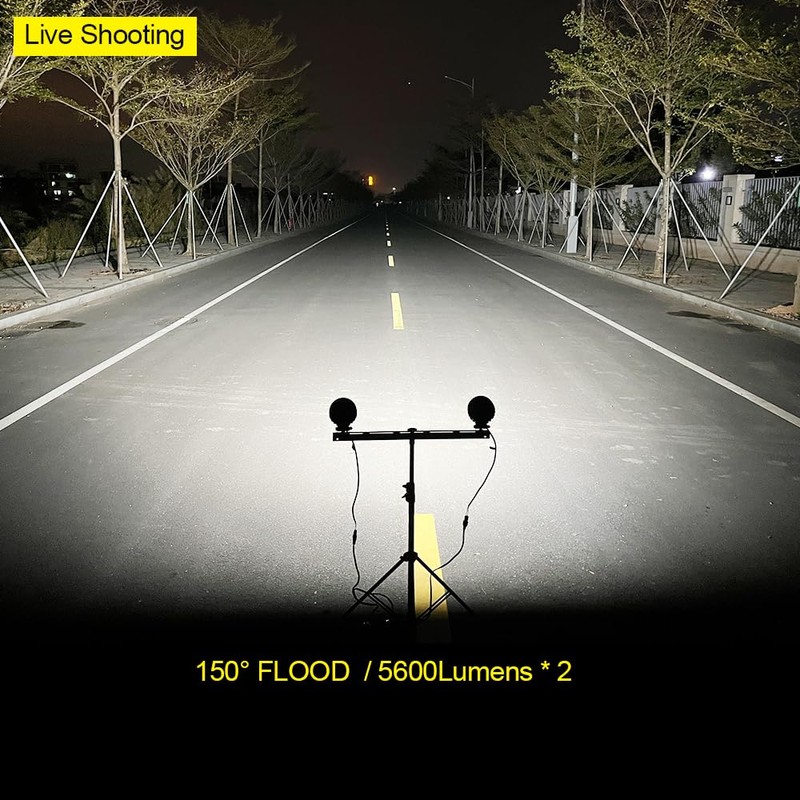 White Led Lights Pods, 112W Waterproof Boat Marine Lights
