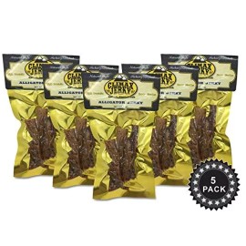 Climax Premium All Natural 1 OZ. Smoked Original Style Alligator Jerky - 5 Pack