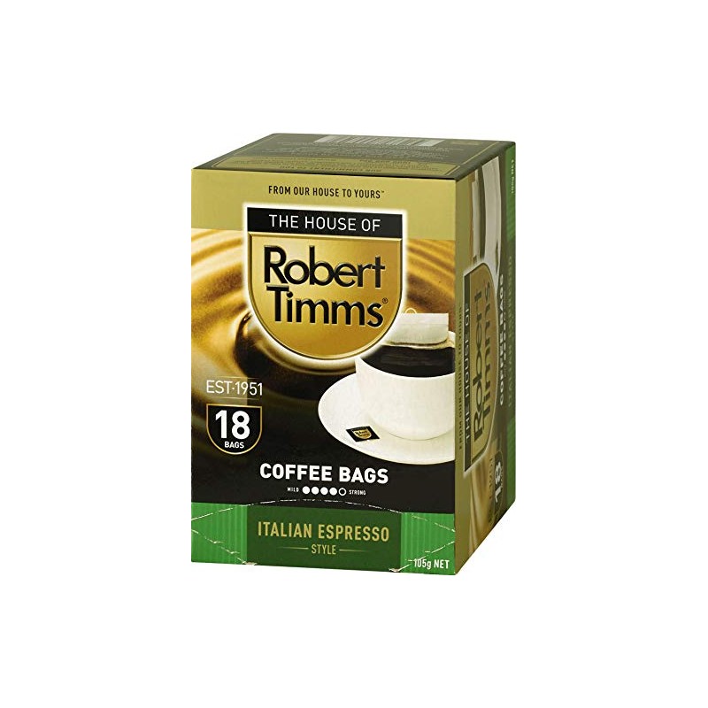 The House of Robert Timms Italian Espresso Coffee Bags (18