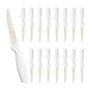 LIN ZHI REN Steak Knives,Serrated Steak knife,High-Carbon Stainless Steel,Ergonomic Handles,For