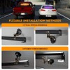 Xprite 31.5 Inch Blue LED Traffic Advisor Strobe Light Bar,