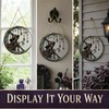 Moonlight Witch Acrylic Sun Catcher – 8-Inch Stained Glass Style
