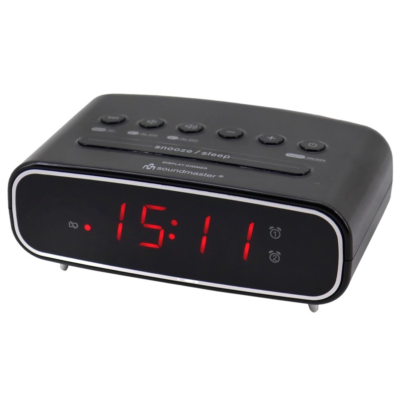 soundmaster UR111SW clock radio FM FM alarm clock Black
