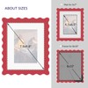 SZYUU 8x10 Wavy Picture Frame with Mat for 5x7, Real