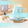 BigNoseDeer - Taza de té con forma de gato kawaii,