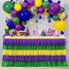 Mardi Gras Party Table Skirt Yellow Green Purple Table Skirts