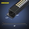 Nilight Truck Tailgate Light Strip 48" Aluminum Frame Triple Row