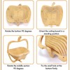 RoyalHouse Bamboo Foldable Fruit Bowl Apple Shape, Fruit & Vegetable