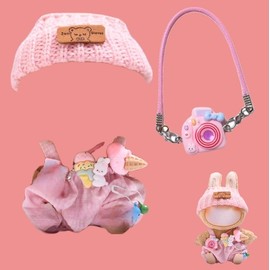 Doll Clothes, Matching Clothes for the Bubu Plush Toy, 17 cm Dress for Bububu Doll, Clothing Plush for Girls (C)