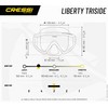 Cressi Liberty TRISIDE Mask Black-Graphite