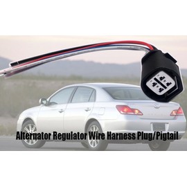 Alternator Regulator Wire Harness Plug/Pigtail Compatible with Toyota Lexus 2003-2018 (4-pin)