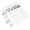 200pcs Acrylic Key Ring Kit 30 Acrylic Blank 30 Key