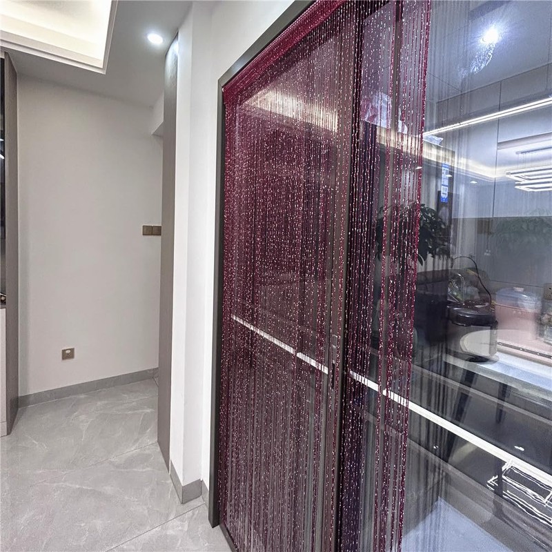 ave split Decorative Door String Curtain Wall Panel Fringe Window