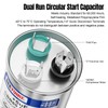 BEEYUIHF 45+5uF ±5% 45/5 MFD 370/440/450V AC 50/60Hz CBB65 Capacitor