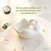 White Ceramic Swan Planter 4.4in (2 Pack) Succulent Small Plant