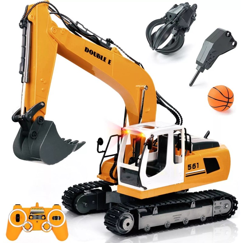 DOUBLE E Volvo RC Excavator Remote Control Excavator Toy for