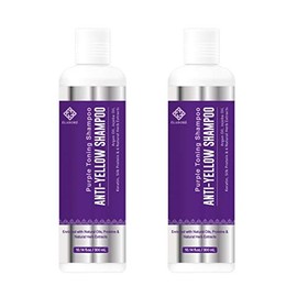 Elabore 2 Pack Purple Toning Shampoo - Anti Yellow Shampoo 10.14fl.oz300ml                                                                            