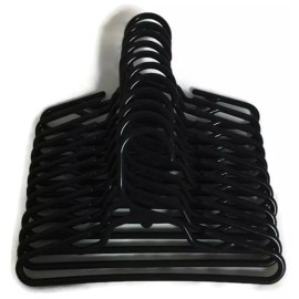 DDB Dog Clothes Hangers Small Pet Clothes 7 inches wide 12 (1 Dozen) Black