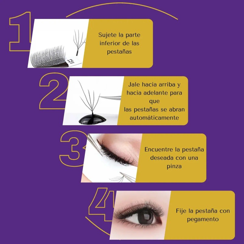 Masscaku Camelia W 4d Mix Extensiones De Pestañas