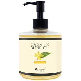 SAKURA & NATURAL Massage Oil, 10.1 fl oz (300 ml), Ylang-Ylang Blend Oil, Rice Bran Oil, Body Oil, Carrier Oil, Commercial Use, For Body Use (1. Ylang-Ylang)