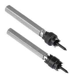 2 Pcs Spot Weld Cutter Kit High Speed Steel Rotary Spot Weld Drill Remover Carbide Bit (3/8" + 5/16")
