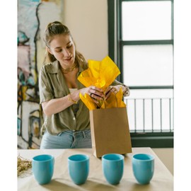 Flexicore Packaging® Premium Gift Tissue | Color: Goldenrod Yellow | Size: 15"x20" | Count: 100 Sheet | Crape Paper | Craft Paper | Art Paper