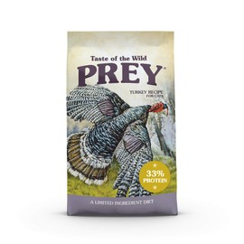 Taste of the Wild Prey Real Meat High Protein Turkey Limited Ingredient Dry Cat Food Grain-Free Recipe Made with Real Cage-Free Turkey, and Includes Probiotics for All Life Stages 6lb