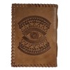 Purpledip Leather Journal 'The Eye': Vintage Design Diary Notebook (12450)