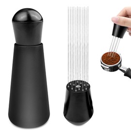 WinGluge Espresso Needle, Espresso Tool Espresso Needle Distributor, Coffee Tamper, Coffee Stirrer Needle, Coffee Distributor, Coffee Distributor with 12 Fine Needles Removable, Coffee Distributor