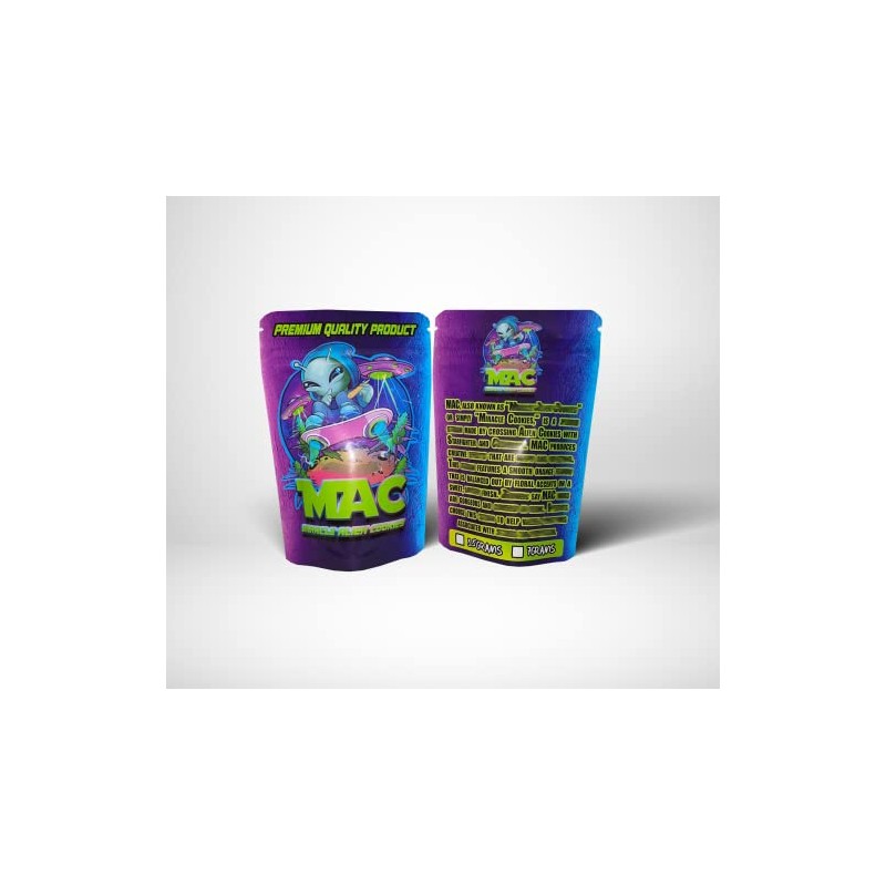 baggies Mac Mylar Bags 3.5g Smell Proof Packaging X25