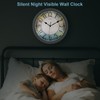 OCEST 13-inch Night Light Wall Clock, Silent & Adjustable Brightness