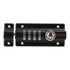Combination Latch Lock 4 Digit Black Anti Theft Waterproof for