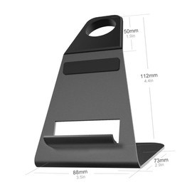 TEHAUX Charging Stand with Cable Hole Durable Support for Series Sleek and Lightweight Design Charging Dock for Smartwatches Black