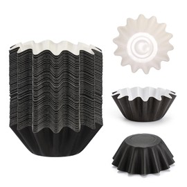 JUXYES 60 PCS Reusable Wax Melt Warmer Liners Tray, Leakproof Wax Liners Tray for Electric Wax Warmers, Plug in Warmers, Candle Warmer, Wax Melter and Wax Burner, Black