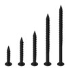 WenSilon(100 PCS) 1/4" x5 Black Concrete Screw Anchor Black Flat